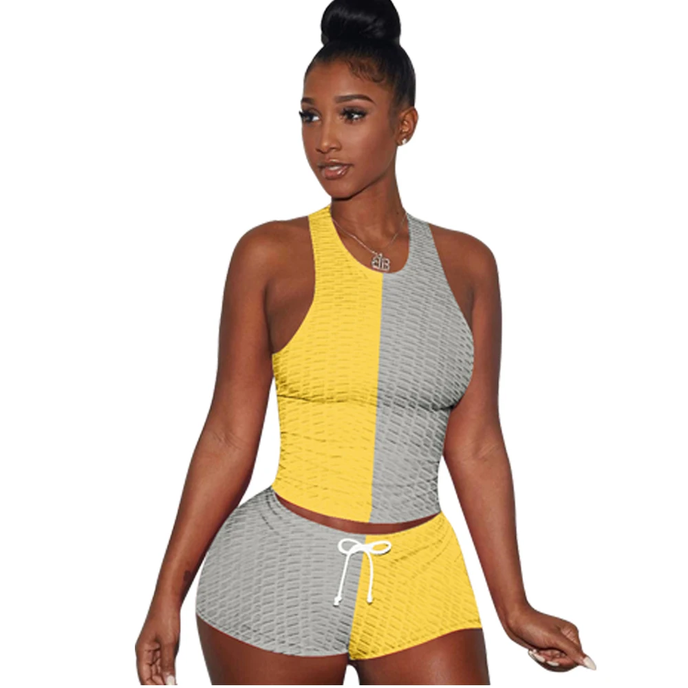 

Women's Clothing Trend Casual Clothes Women 2 Piece Set Plus Size Summer Clothing Shorts