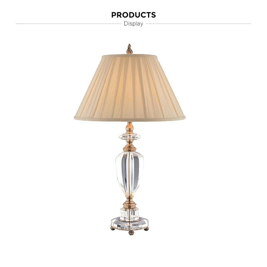 living room crystal table lamp