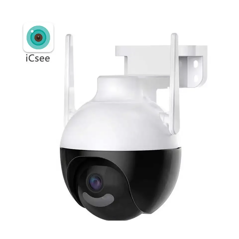 

2023 New Model ICSEE App 4MP Camera Outdoor Waterproof 360 Degree Panoramic Wireless WiFi Full HD PTZ Camera