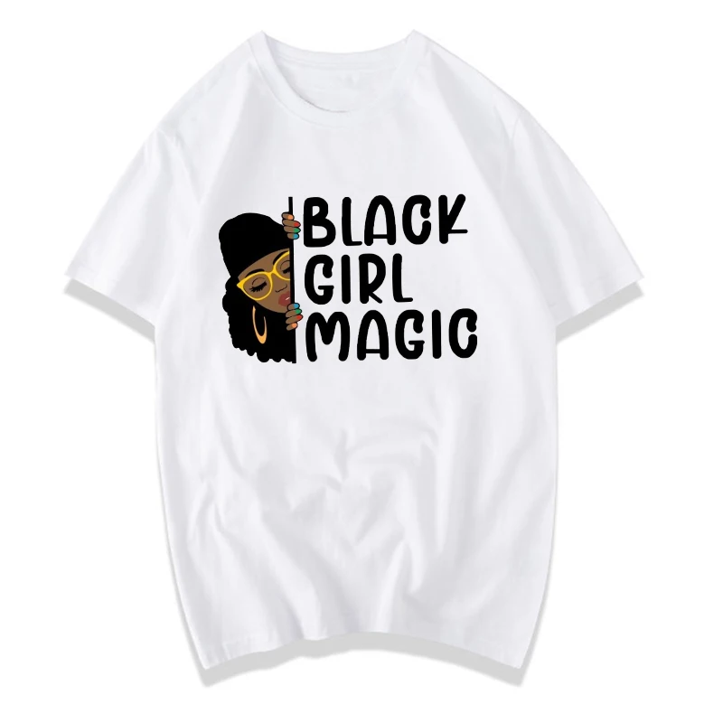 

Black Girl Magic Afro lady woman T Shirt Black History Equality Shirt