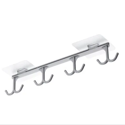 

Non-marking Hooks For Kitchen Cabinets, Plastic Racks, Free Punching, Finishing, 8 Rows Of Strong Hooks