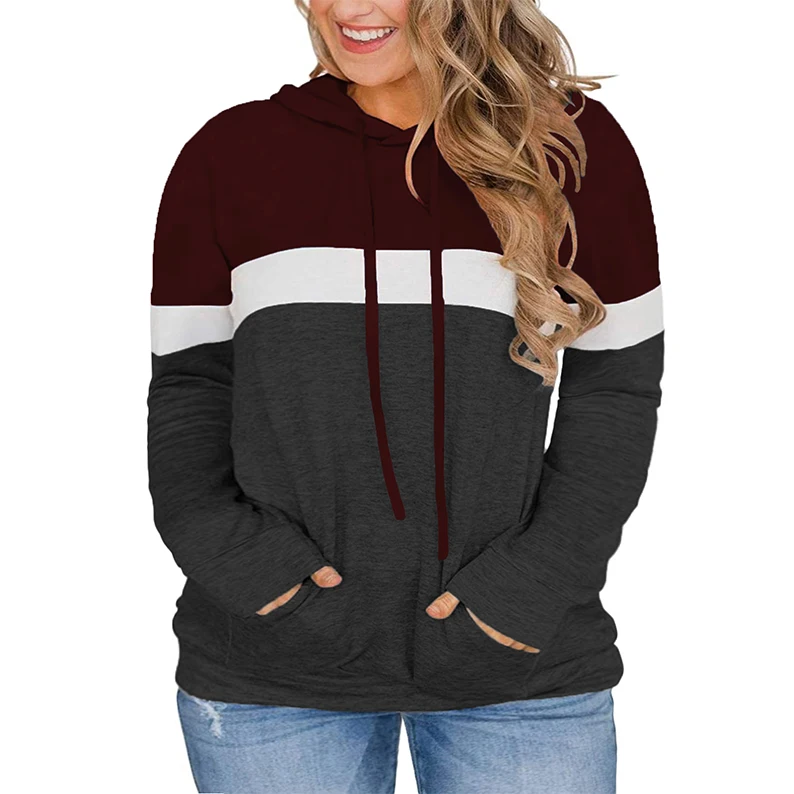 

High Guality O Neck Long Sleeve woman Pullover Sweatershirt Hoodie