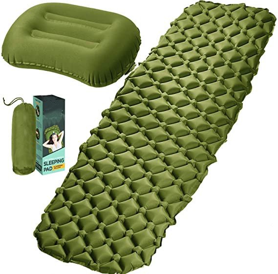 

Ultralight Sleeping Pads Camping Sleep Pad Sleeping Mat for Backpacking, Travel, Hiking, Orange, green, pink, grey, camouflage