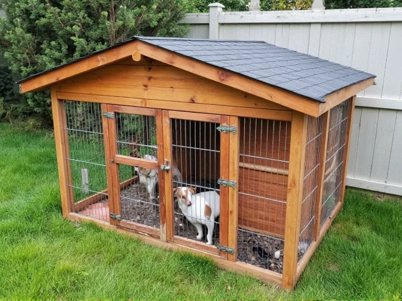 diy outdoor dog kennel