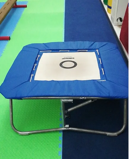 

Gymnastics trampoline, advanced trampoline, Blue