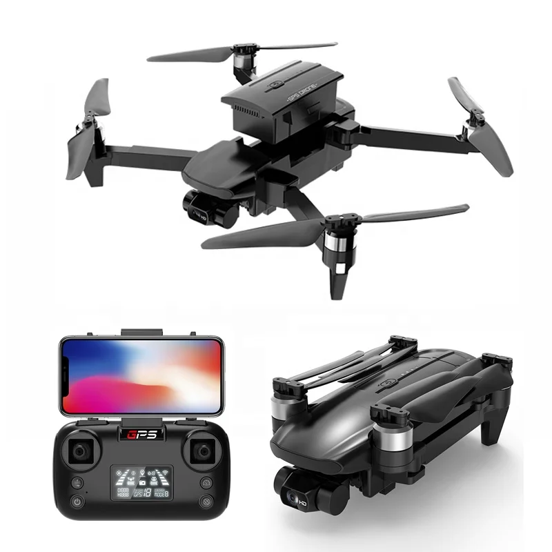 

5G Wifi 1080P New Foldable Professional Pro Camera Camara Long Range And Distance Gps Rc 4K Hd Drone, Black