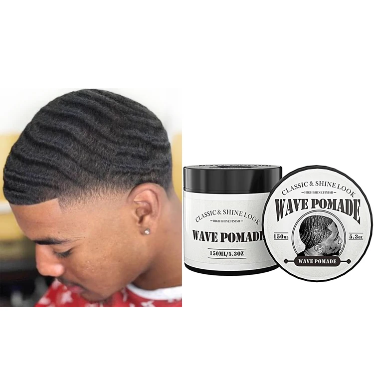 

NUBIAN KING private label african hair strong hold pomade wave grease styling, 10 kinds colors for clients choose