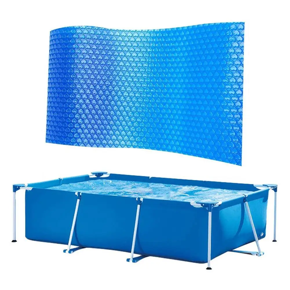 

Swimming Pool Solar Tarpaulin Rectangular Anti Ultraviolet Protection Cover Heat Insulation Film For Indoor Outdoor Frame Pool