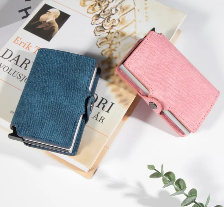 

Best Selling Anti-theft Card Bag Leather Wallet RFID Blocking Credit Card Holder