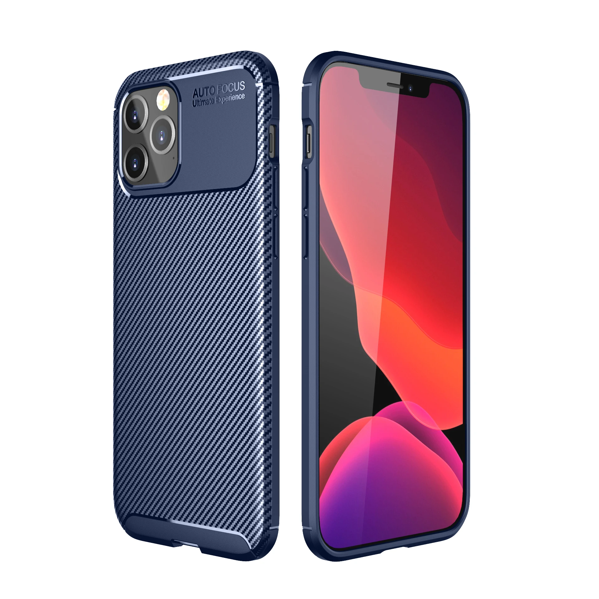 

New Design Silicone Mobile Phone Case Carbon Fiber Cell Phone Accessories Case For Iphone 12 pro