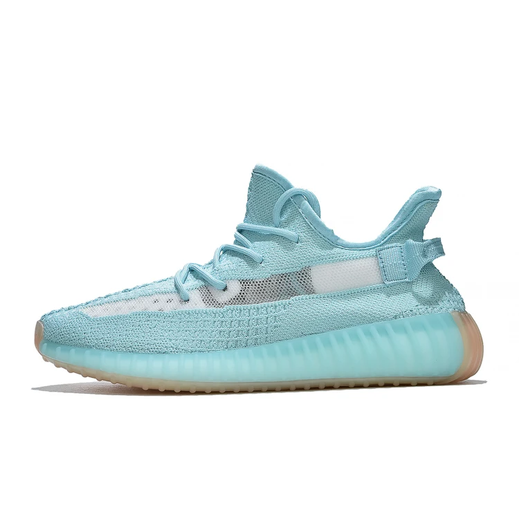 

High quality yeezy 350 v2 blue men and women running casual sports shoes sneakers