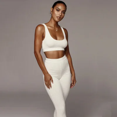 

2019 New Design Fitness Yoga Set Solid Color Camo Yoga Sets Seamless Yoga Set Women