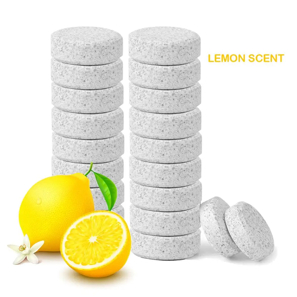 

Water Lavender / Lemon Multifunctional Effervescent Spray Cleaner Glass Home Cleaning Toilet Cleaner Chlorine Tablets, White