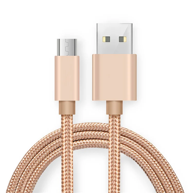 

Type C Cable Nylon Braided Mobile Phone Fast Charging 2A Usb Cable Charger data Cables, Silver,rose gold,gold,black