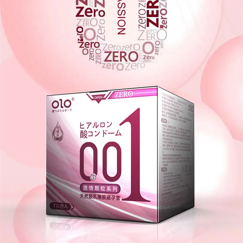 

Adult erotic family planning supplies OLO ultra-thin 001 hyaluronic acid condom women's durable condom