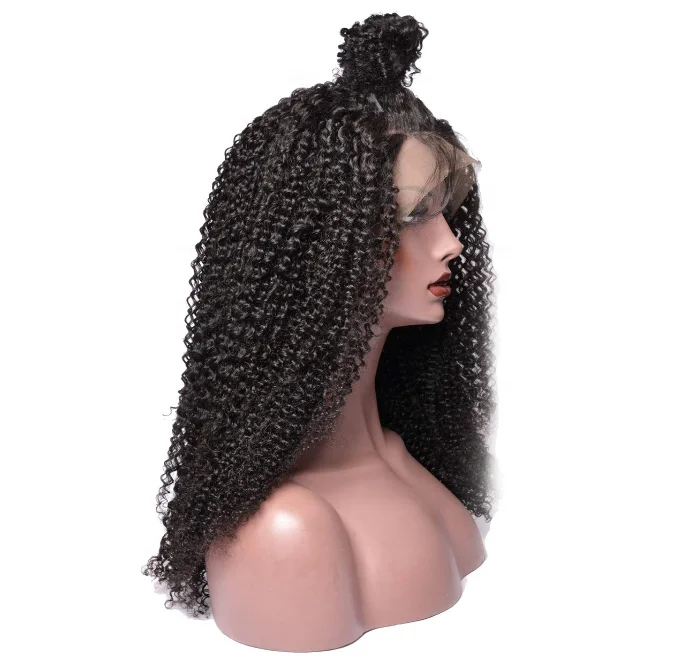 

Premier Hot sale 100% Human Hair Lace Front Wig Kinky Curly Texture Brazilian Hair Lace Front Wig