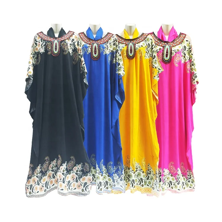

In-stock items supply type and casual dress type african traditional abaya dress, 4 colors