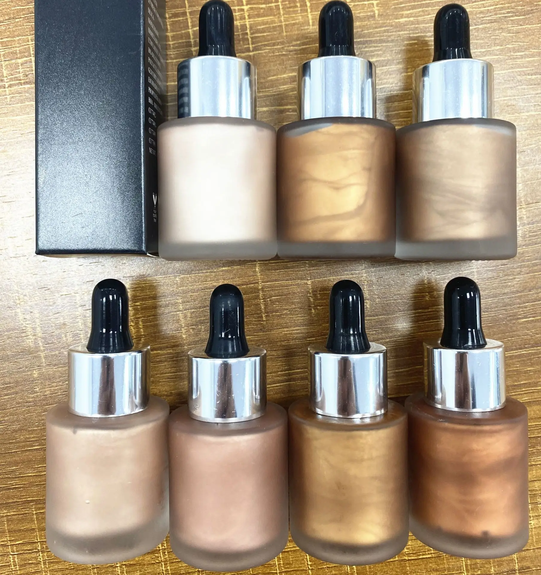 

7-color multi-purpose dropper highlighter liquid foundation highlighter brightening repairing liquid neutral no LOGO