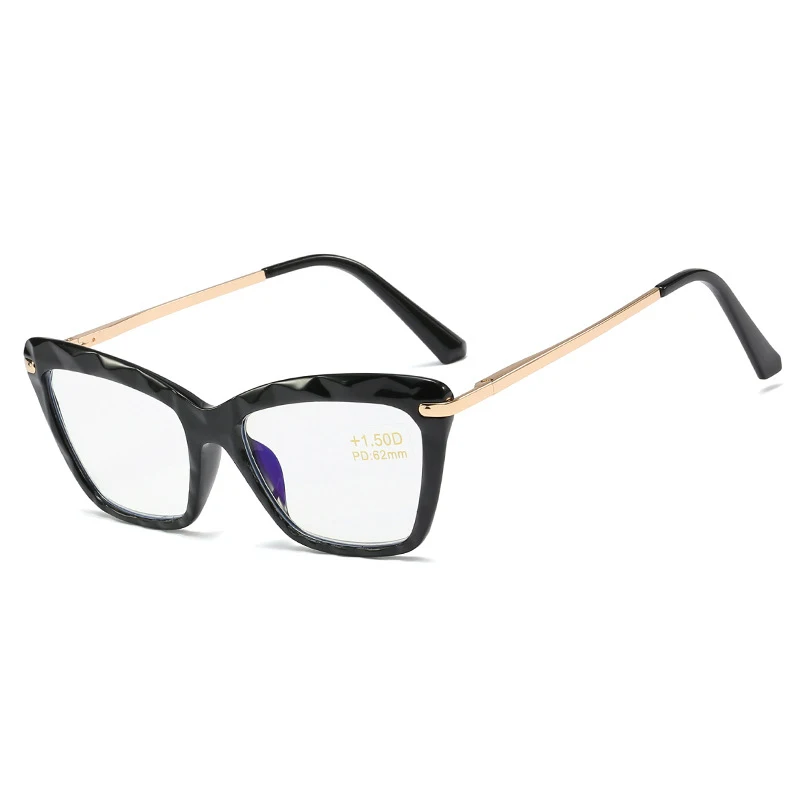 

Hot New Products Fashion Anti-Blu-ray Reading Glasses Women Crystal Multi-faceted Glasses Frame Glasses, Colors