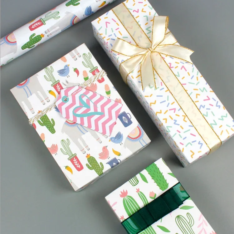 
Accept Custom New boutique different styles christmas gifts wrapping paper rolls 