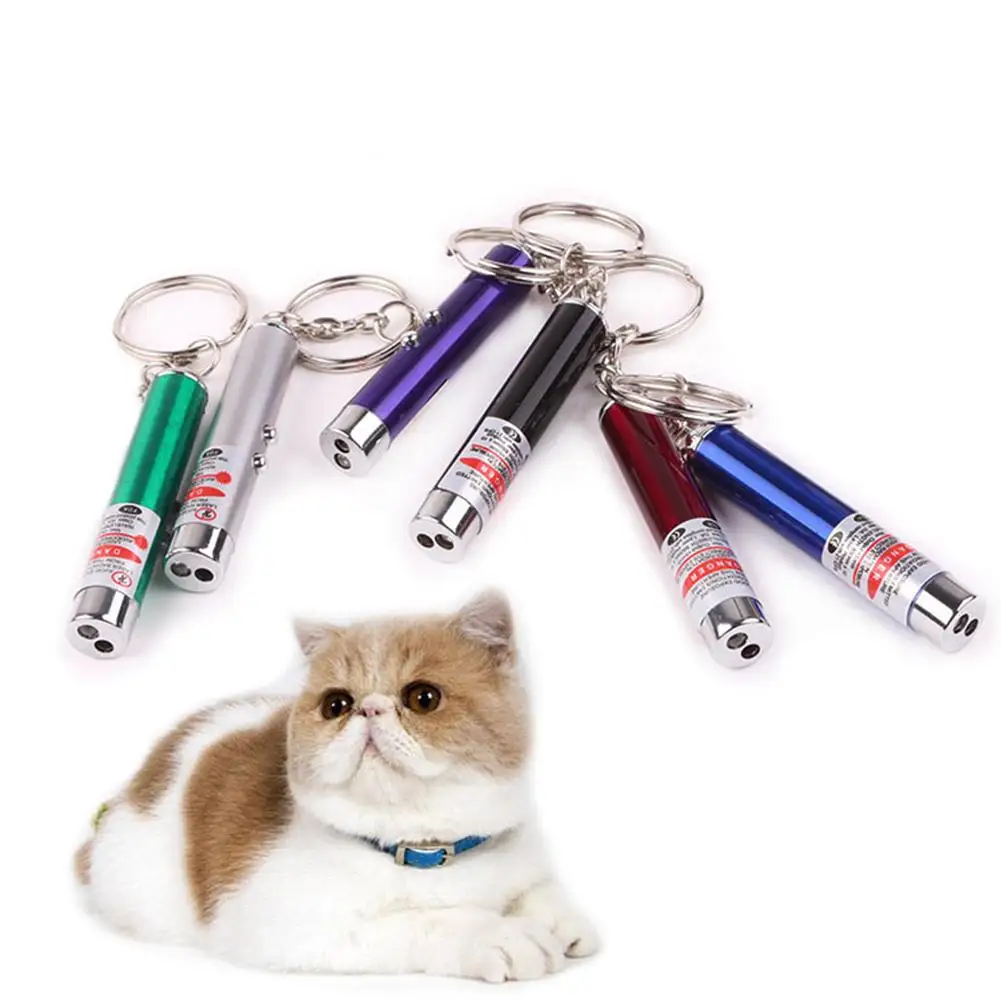 

Laser Pointer Cat Toy 2 In 1 Led Infrared Pen Training Teasing Cat Games Interactive Toys Interesting Accessories Pet Supplies, Picture