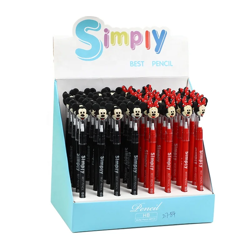 

Custom school cartoon cute mouse plastic mechanical fancy pencils for kids