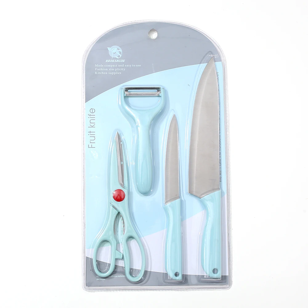 

Professional manufacture cheap kitchen knife set stainless steel scissors set, Picture