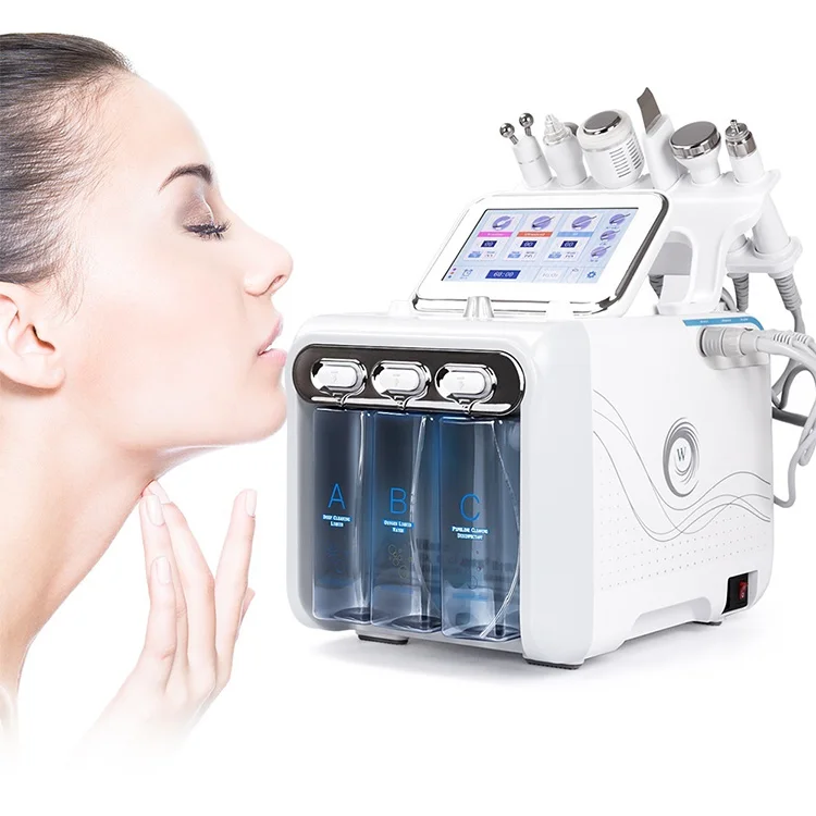 

6 In 1 Korean Aqua Peeling Machine Hydra Oxyge Facial Diamond Dermabrasion Machine h2o2 Hydrafacials Machine