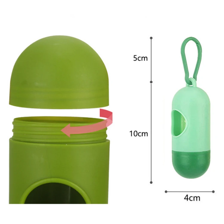 

Wholesale Eco Dog Waste Bags with Dispenser and Leash Clip, Multi color