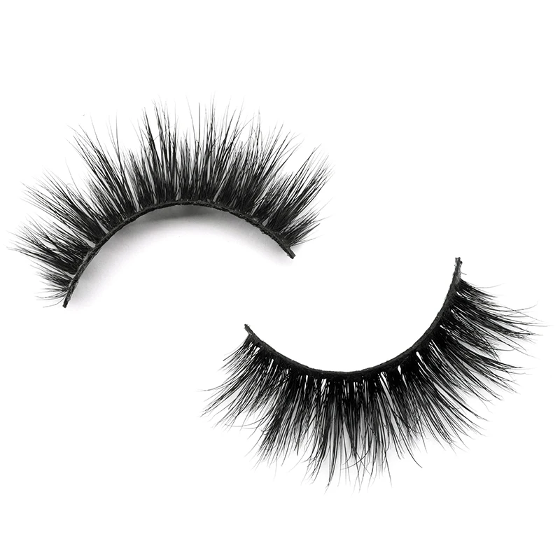 

Qingdao eyelash high quality full strip lashes box wholesale bulk silk lashes natural faux mink 3d eyelashes vendor, Natural black