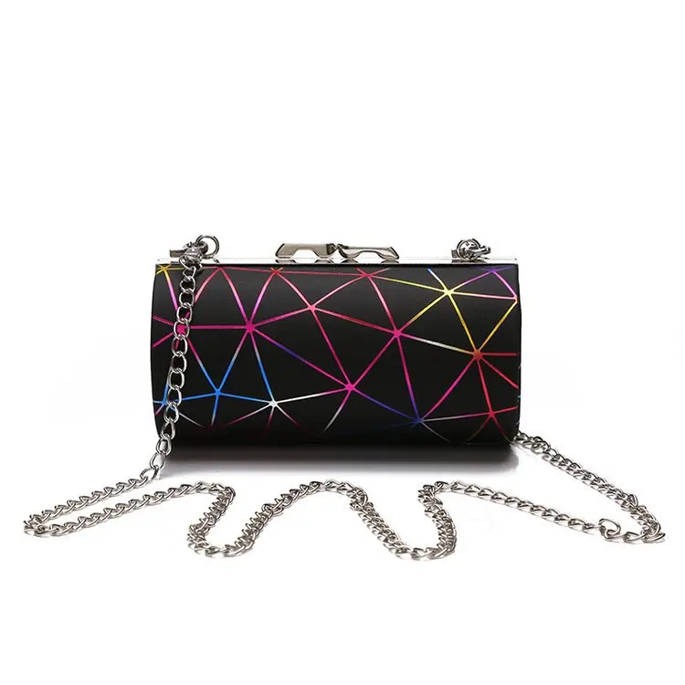 

Ladies Integrated Pockets Chains Tote Classic Basket Bags Women Message Reflective Taping Bags Evening Bags