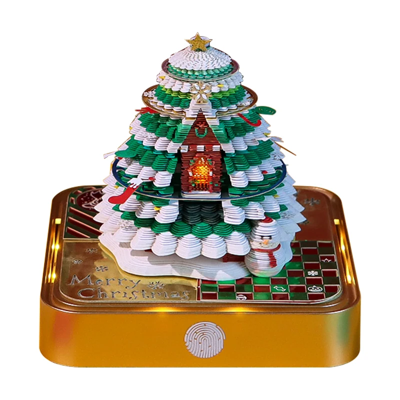 3D Calendar Paper Art Christmas Tree Block Custom Memo Pad Paper Block Sticker 3D Sticky Notes 3D Calendar Novelty Gifts