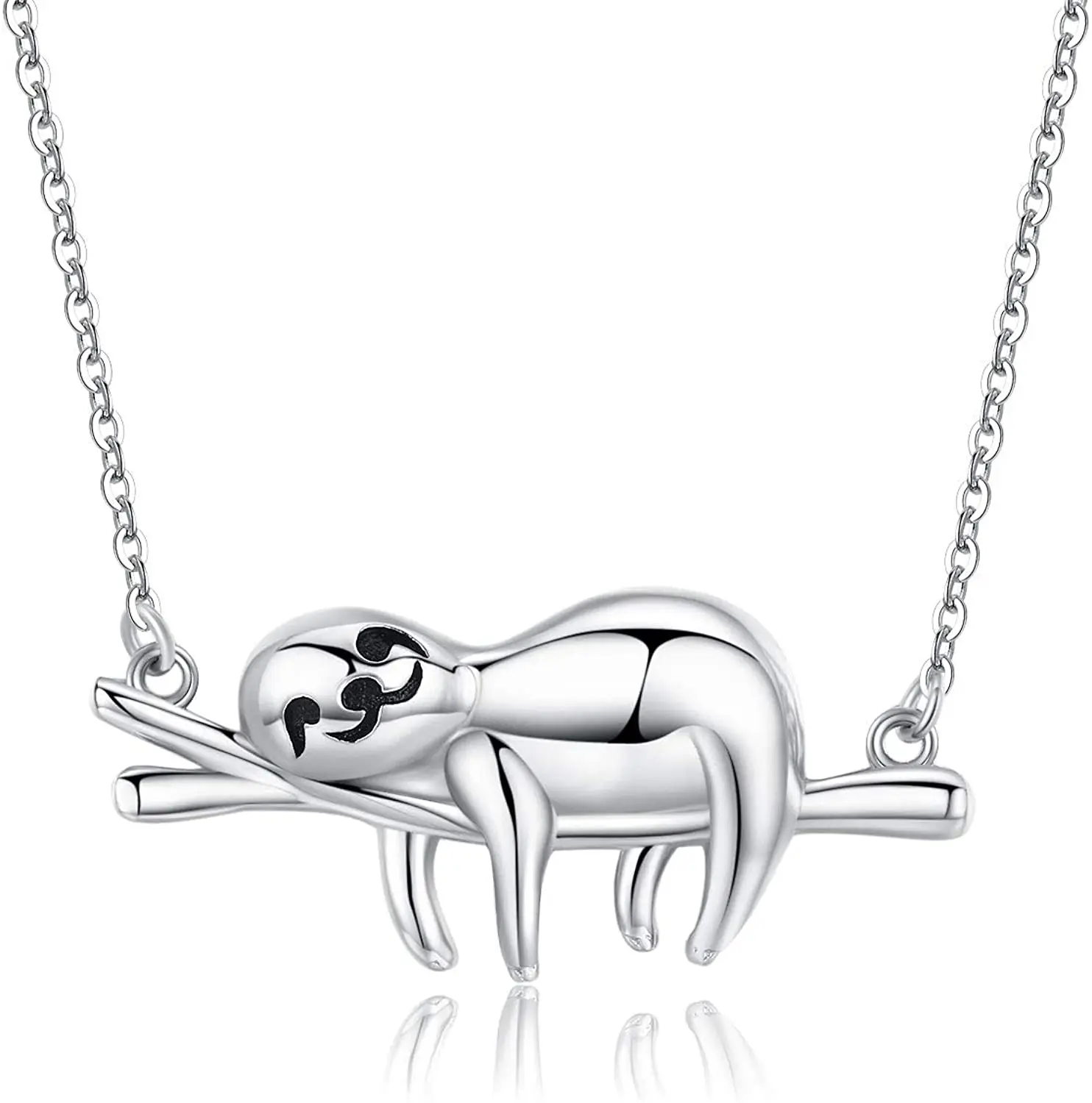 

Fashion Cute Silver Color Sloth Pendant Charming Necklace for Women