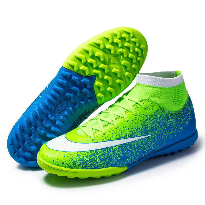 

2020 Hot Sale Men TF Studs Football Boots High Ankle Soccer Shoes