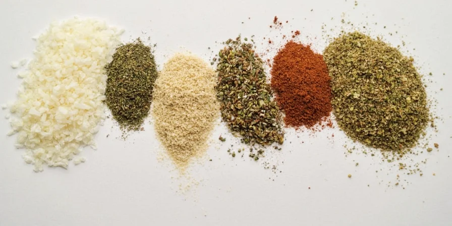 Examples of over-seasoned dishes and wilting herbs