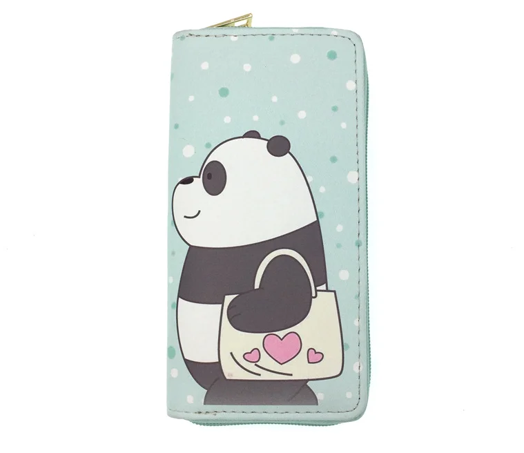 

2021 new Japanese and Korean Small Bear Pu Long Wallet Student Lady Zipper Bag