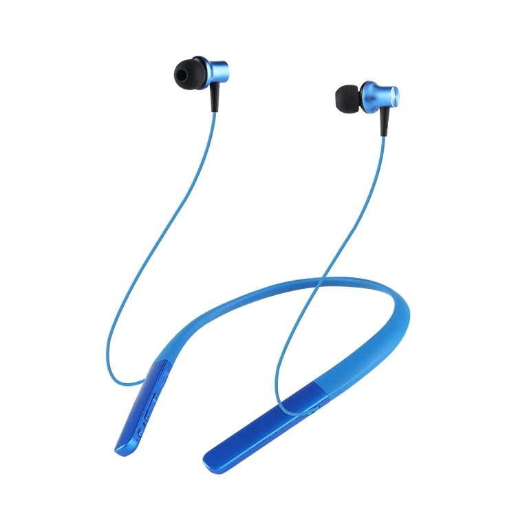 

New oem Custom Logo Large battery music Play Time 9h IPX5 fast charging Micro Sports Neckband Wireless Earbuds for running, Colors customized