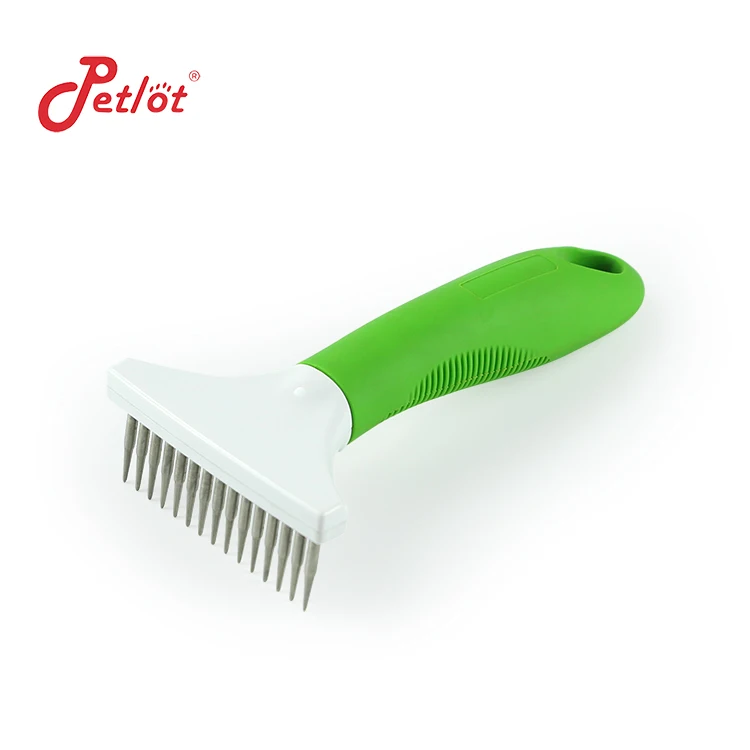 

Wholesale Small Dog Dematting Undercoat Rake Comb Brush To Remove Tangles, Green