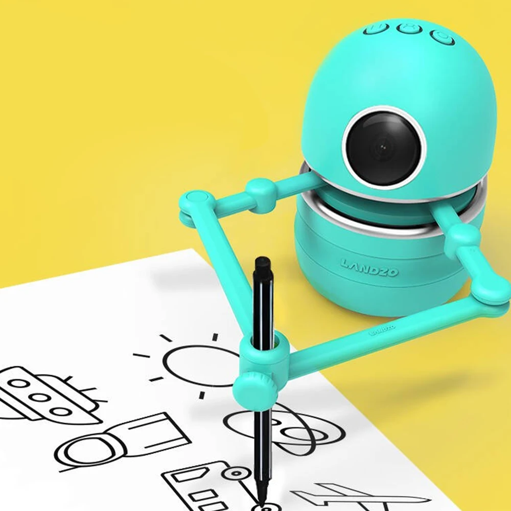 

2020 Hot Amazing Magic Mini Low price Innovative Interactive intelligent Indoor Speaking drawing robot toy for whole sale