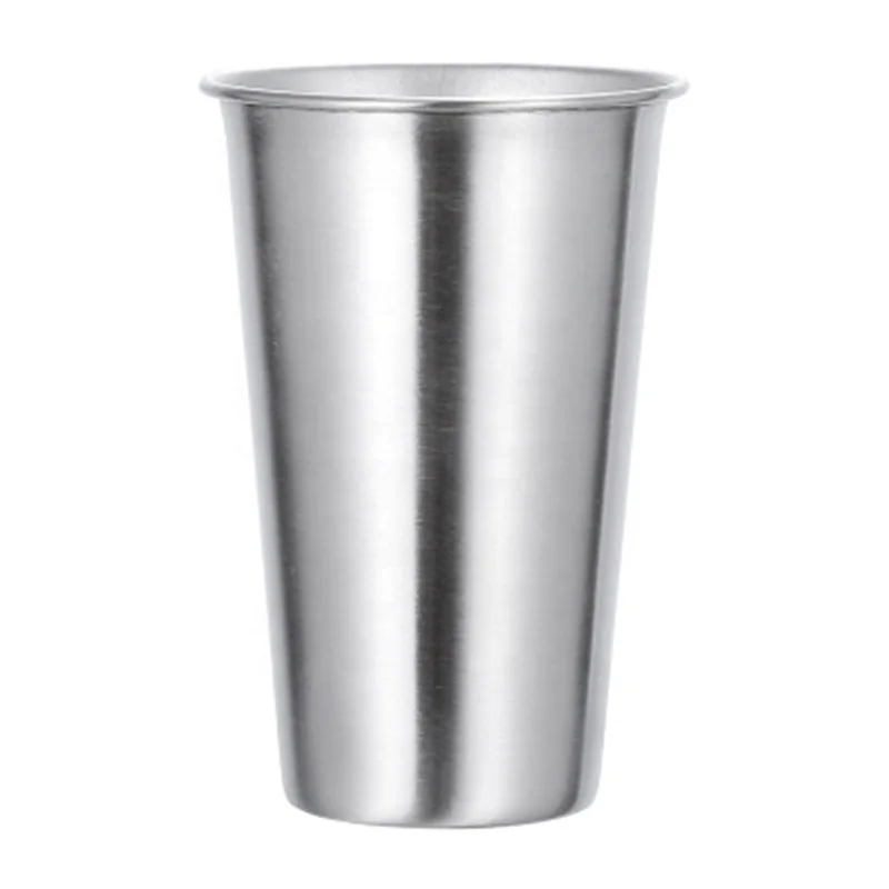 

Stainless Steel Monolayer Portable Beer Cup, Sliver