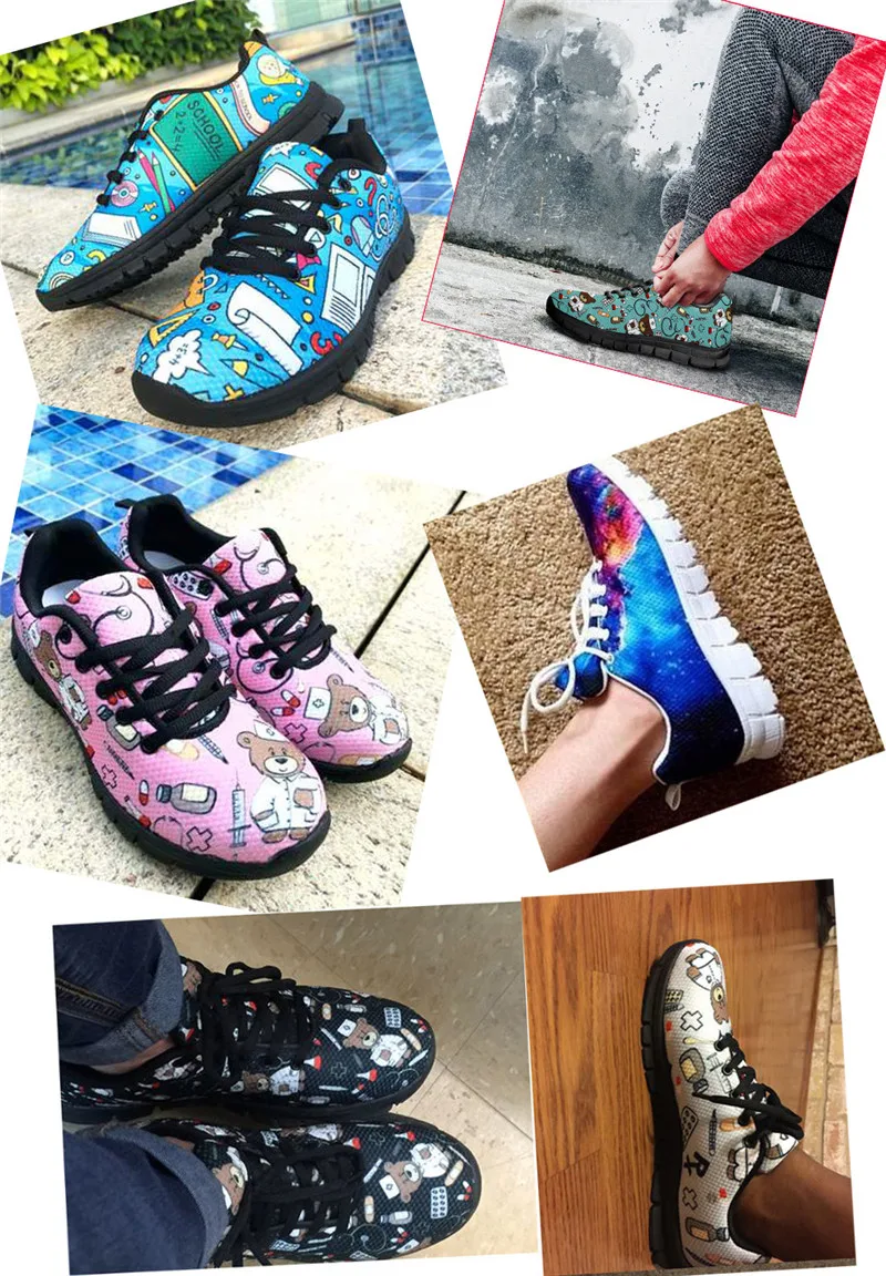 Lowest Price Chicken Printed Sneakers High Quality Ladies Footwear