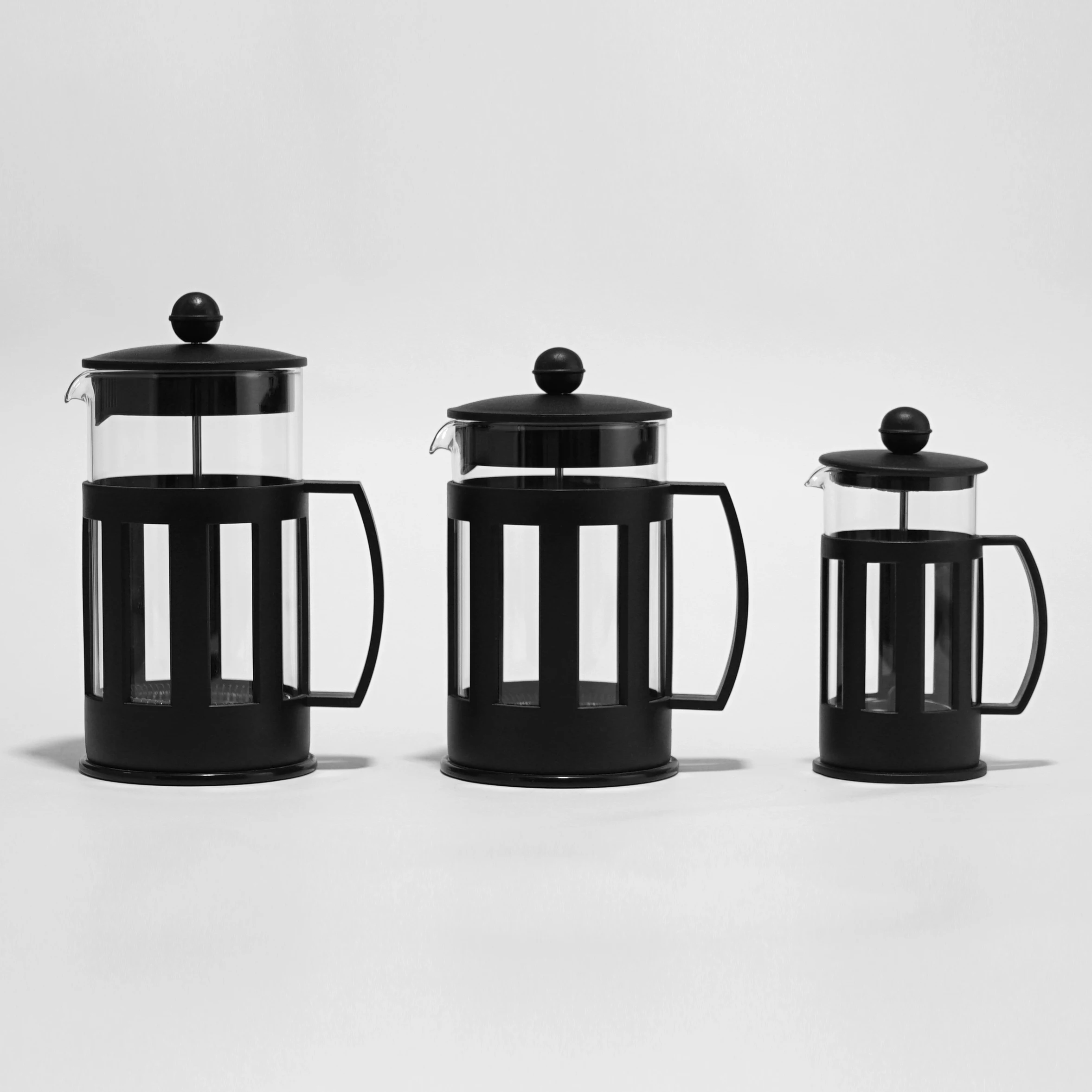 

Hot Sale Tea Maker 800ml Black PP High Borosilicate Glass Home French Press Coffee Maker