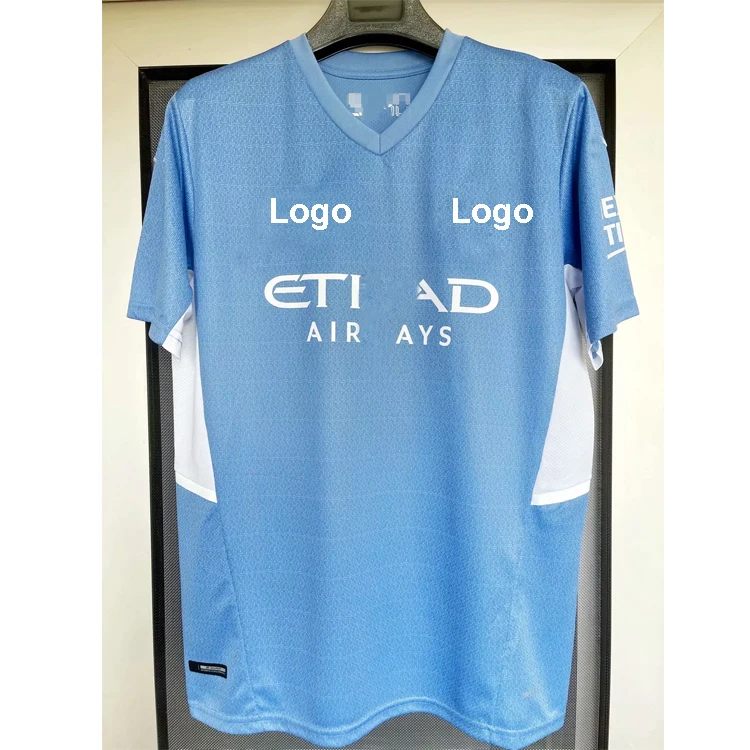 

2021 New model polyester football shirt manchester soccer city jersey, Custom color