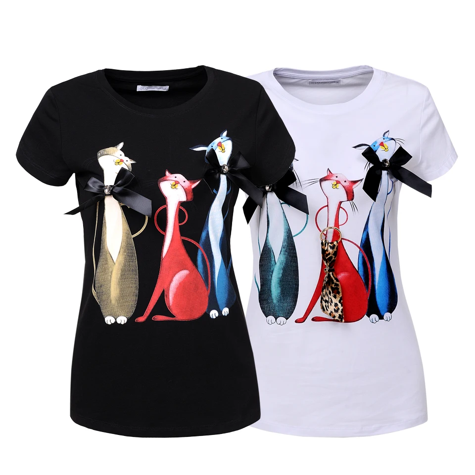 

Women's T Shirt Women 3D Slim Fit Summer Short Sleeve Slim Fit T-Shirts Woman Cotton Graphic t-Shirt Wholesale