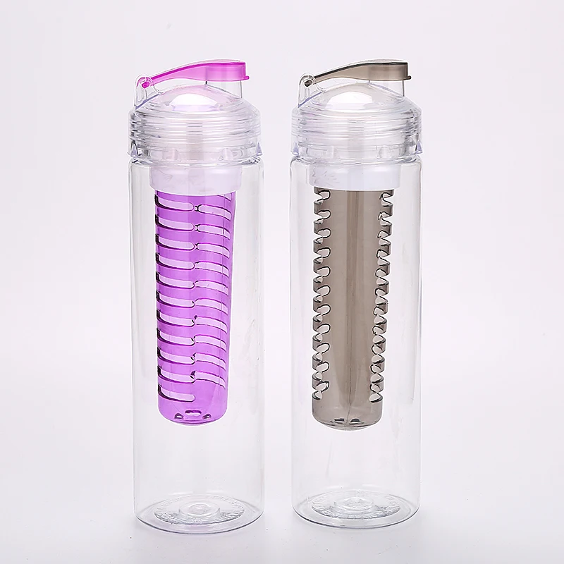 

Eco-friendly 700ML Fruit Infuser BPA Free Tritan Plastic Leak Proof Water Bottles, Customized color