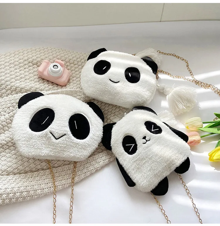 

Brand New Kids Designer Bag Plush Panda Children's Shoulder Bags Cartoon Kids Crossbody Bag