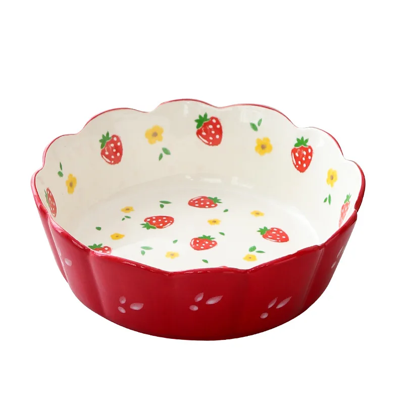

flower shape dog bowl ceramic pet ceramic bowl drinking water feeder