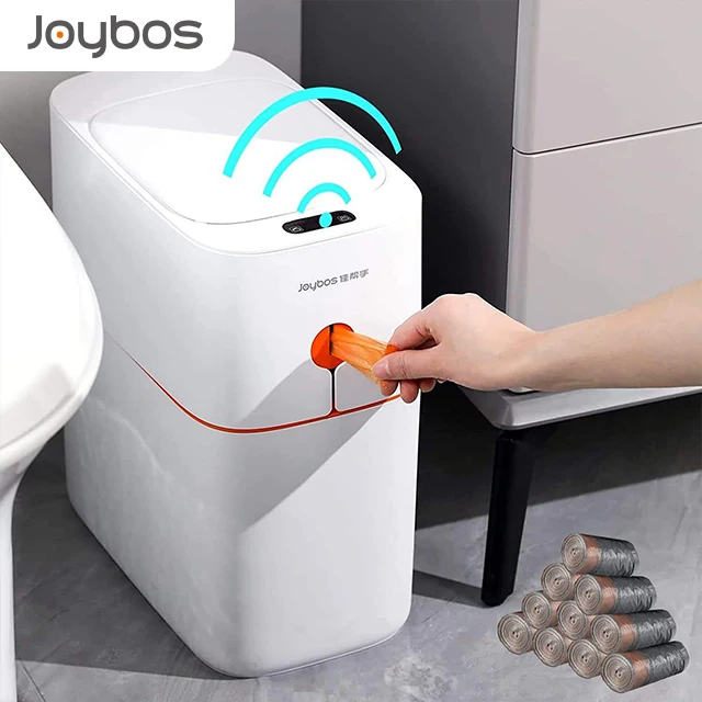 

JOYBOS Automatic save energy touchable Wholesale square waste bin bulk trash cans sensor garbage can