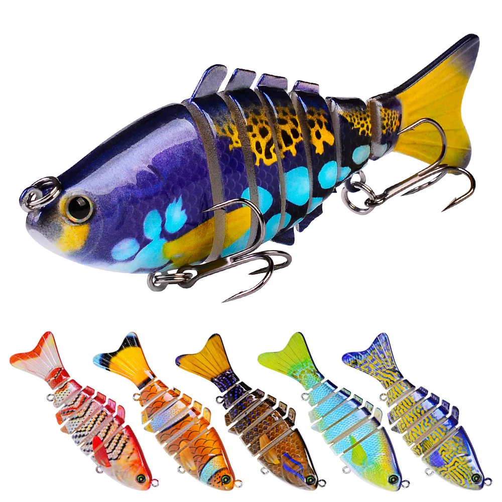 

10cm/15.5g bass Multi Jointed Saltwater Trolling Lure sea fishing hard plastic lure