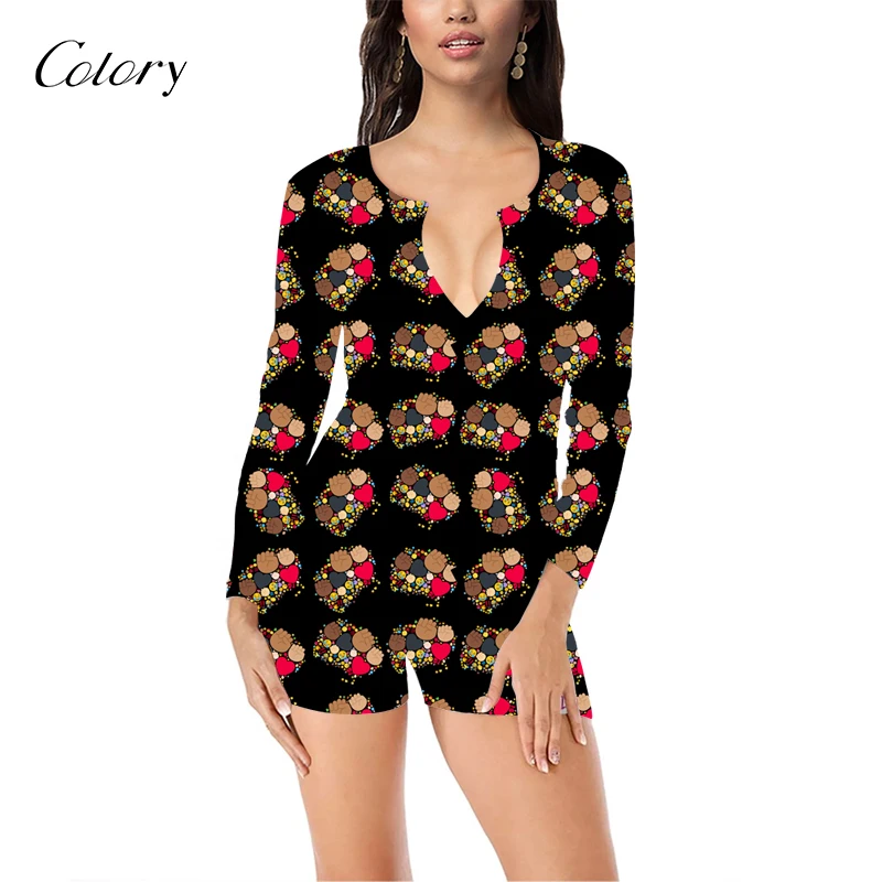 

Colory Ladies Onsies Woman Sweeter Blank Wholesale Christmas Pajamas, Picture shows